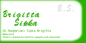 brigitta sipka business card